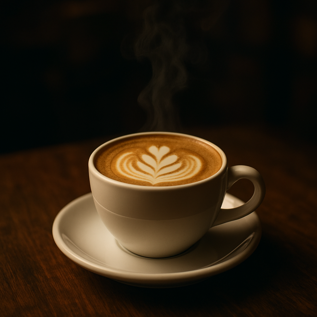 Freshly brewed coffee