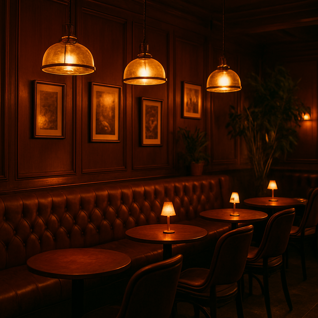 Cozy interior of Gossip Cafe